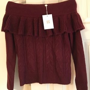 Off the Shoulder Sweater, M